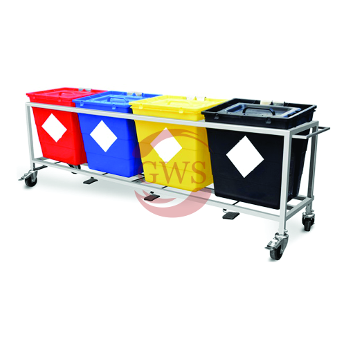 Quadri-Waste Segregation Trolleys