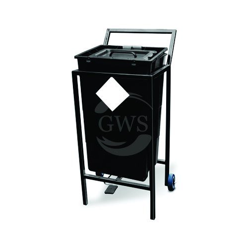 Single Waste Segregation Trolley (Mild Steel) 60 Ltrs