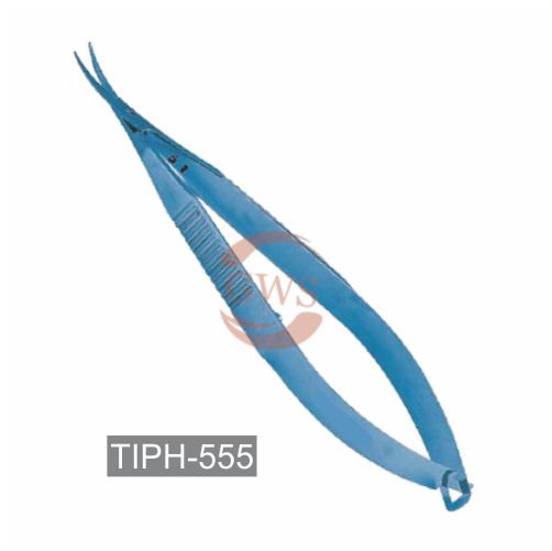 Castroviejo Corneal Scissor Curved Blunt Tip