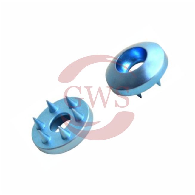 Spiked Ligament Washer, Titanium