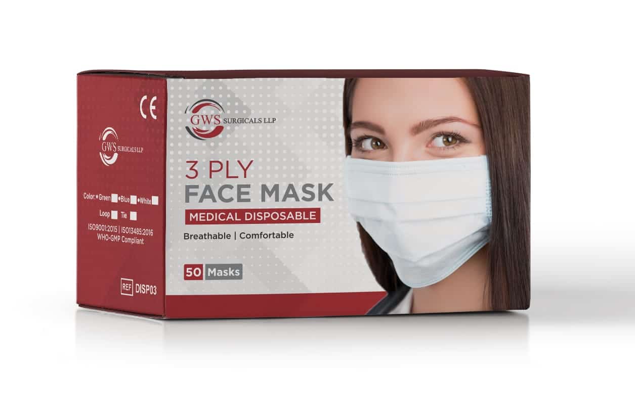 3ply Face Mask With Loop Non Woven