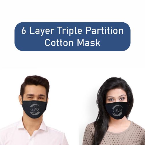 Cotton Face Mask-6 Layer Filtration