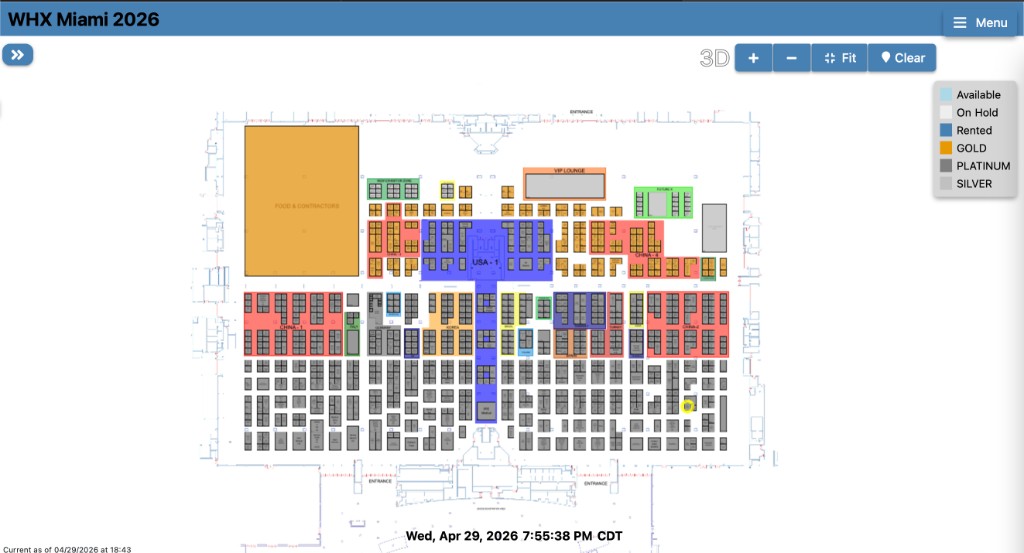 WHX Miami 2026 Floor Plan