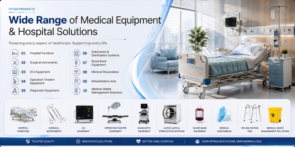 Wide Range of Medical Equipment & Hospital Solutions