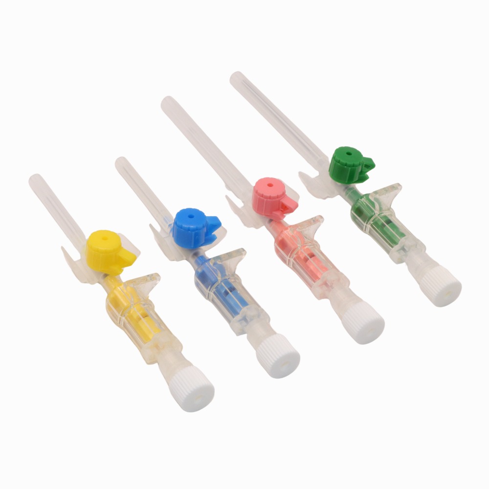IV Cannula With Injection Port With Wings