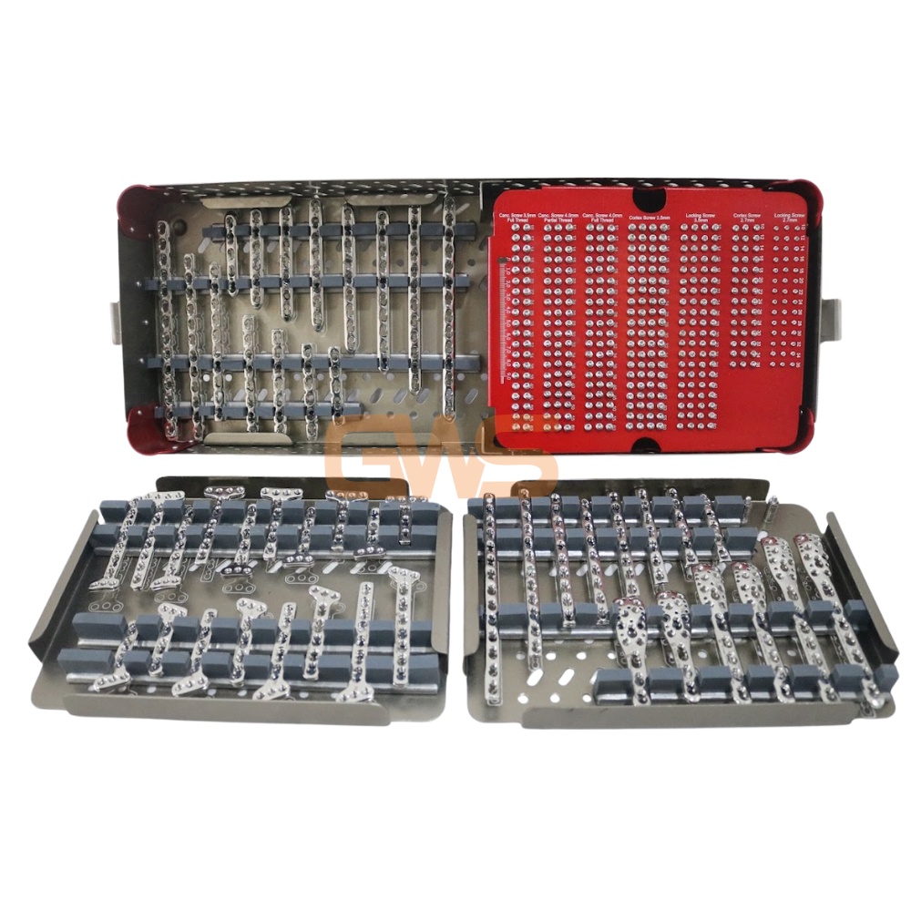 Small Fragment Locking Plates & Screws Implant Set – High-Quality Orthopedic Implants by GWS Surgicals LLP