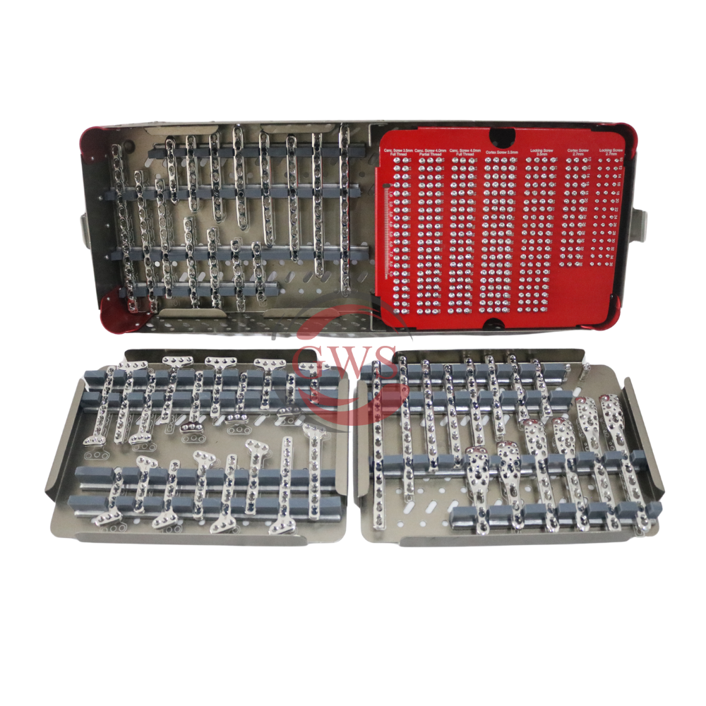 Small Fragment Locking Plates & Screws Implant Set – High-Quality Orthopedic Implants by GWS Surgicals LLP